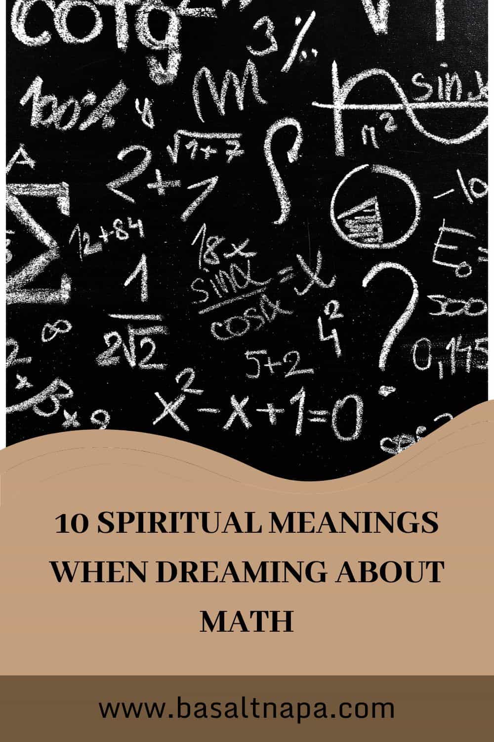 10 Meanings of dreaming about math