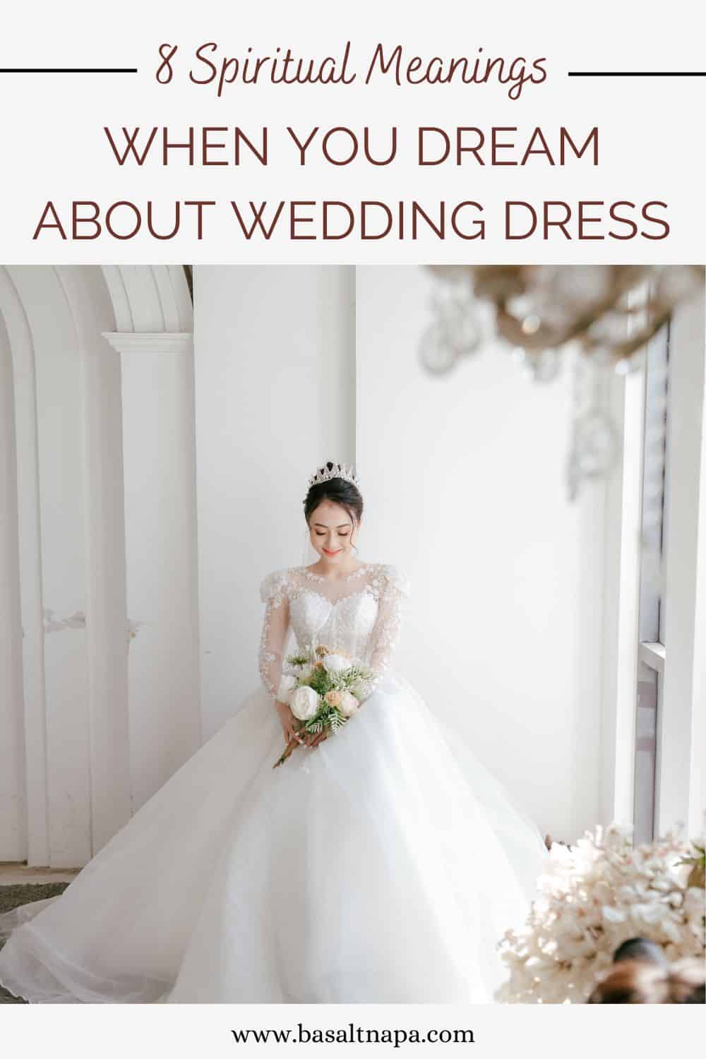 Dream about wedding dress meanings