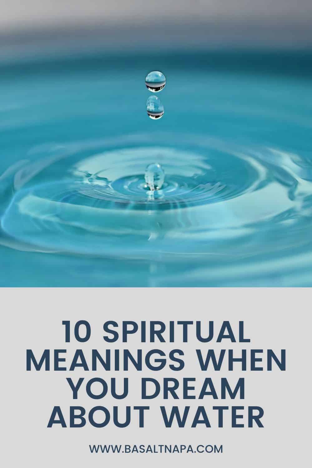 Spiritual Meanings When You Dream About Water