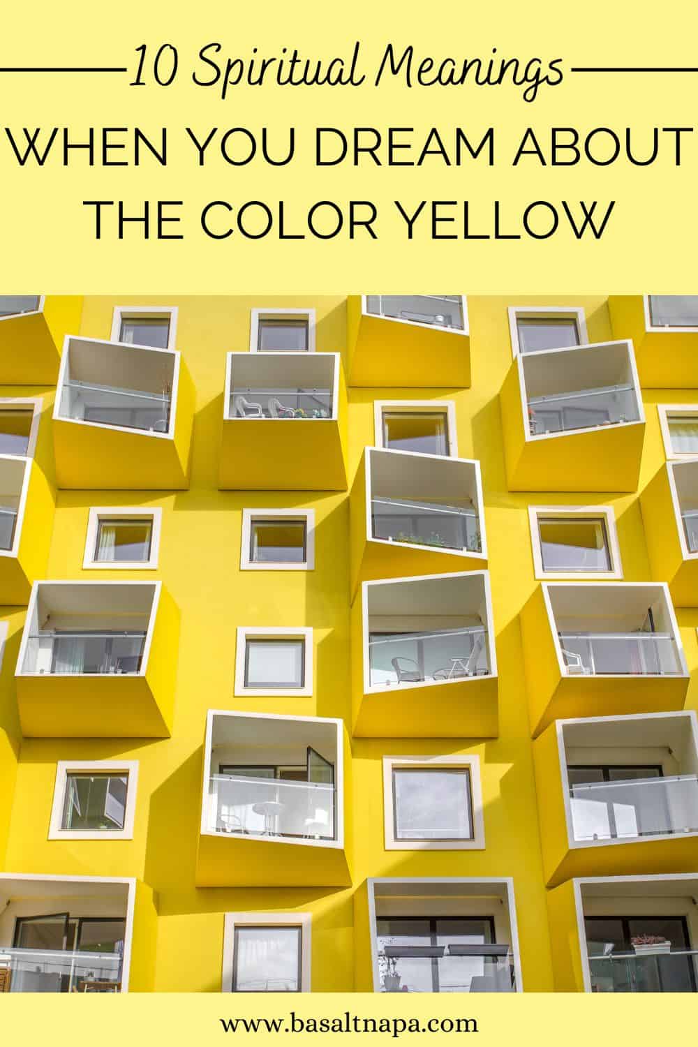 What does a dream about the color yellow mean