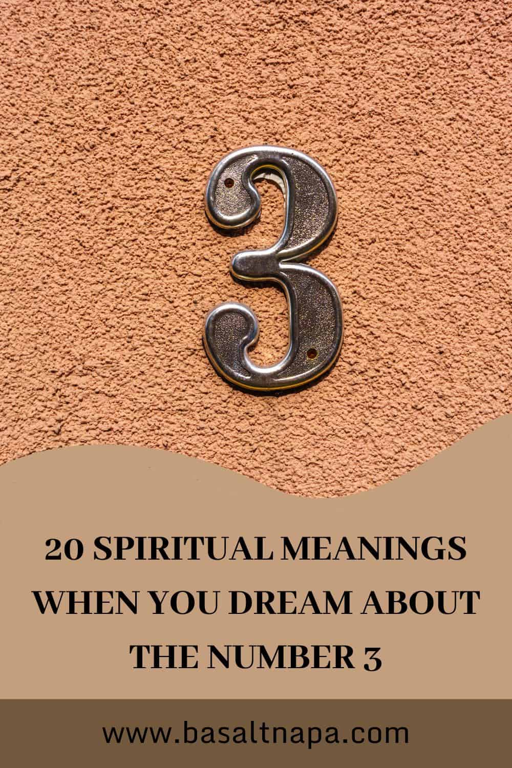 What does it mean when you dream about the number 3?